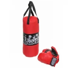 Набор тренировочный для бокса Boxing Set: груша 46 см, 2 перчатки